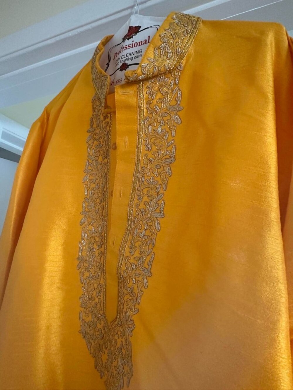 ✨ Luxury Gold Embroidered Kurta | Indian Wedding